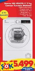 HOOVER HLE H9A2TE-17 9 KG ÇAMAŞIR KURUTMA MAKİNESİ